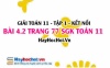 Bài 4.2 SGK Toán 11 tập 1 Kết nối tri thức